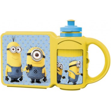 Minions Stor Value Combo Plastic 500ml Tiffin Box Set, Blue Yellow